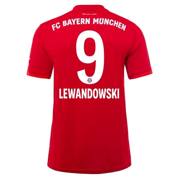 Camiseta Bayern Munich NO.9 Lewandowski 1ª 2019/20 Rojo
